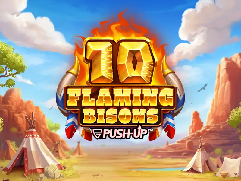 10 Flaming Bisons - Jogo de Slot